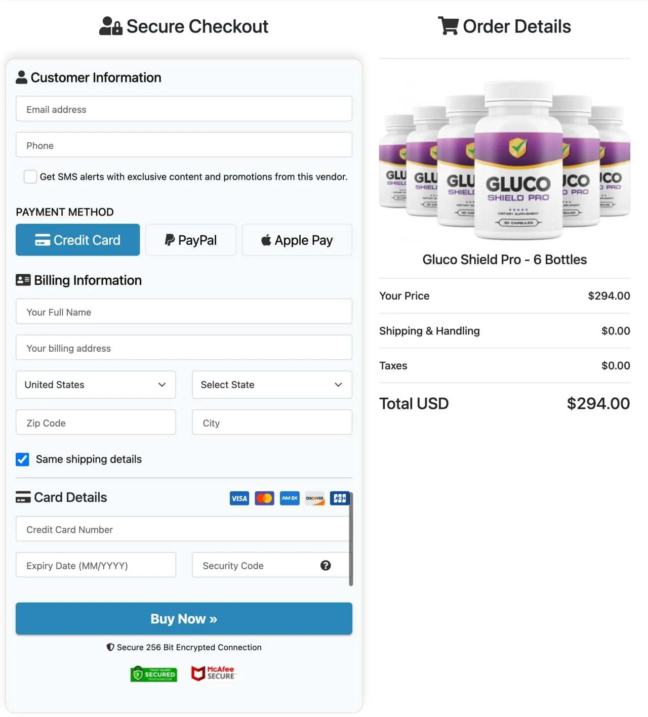 Gluco Shield Pro &mdash; USA Official Secure Payment 2026